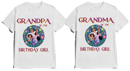 Encanto Shirt Girl Birthday Custom Name Age T-shirt Matching Family Tees
