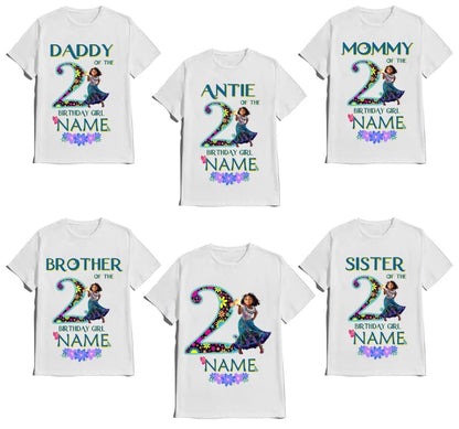 Encanto Birthday Shirt Girl Custom Family Matching Tees