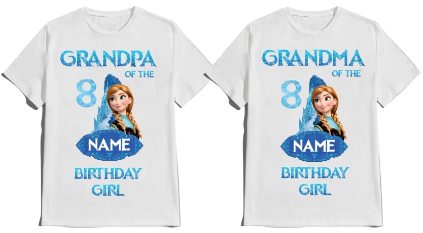 Birthday Elsa Girl Anna Shirt Family Matching T-shirts Custom