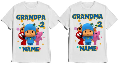 Pocoya Birthday Boy Shirt Girl Custom Family T-shirts Matching Tees