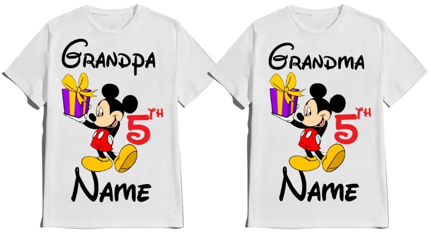 Matching Birthday Mouse Shirt Boy Girl Family Tees Customize Shirts Party