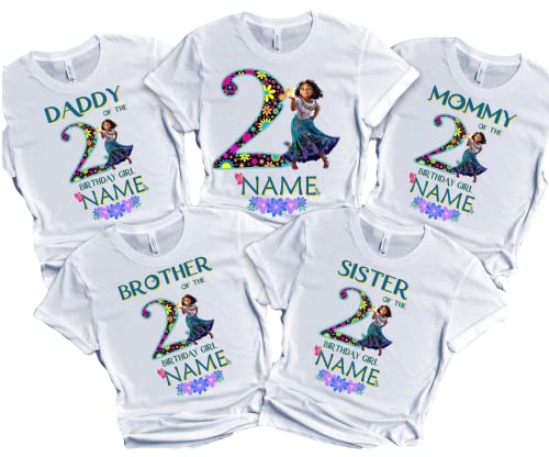 Encanto Birthday Shirt Girl Custom Family Matching Tees