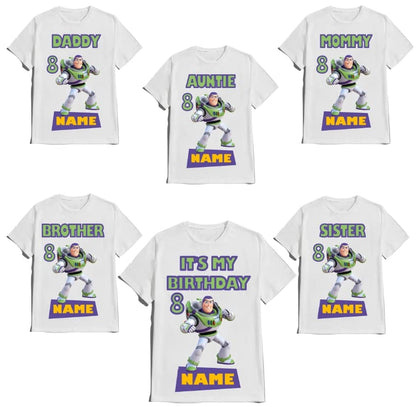 Custom Birthday Shirt Story Family Matching Toy T-shirts