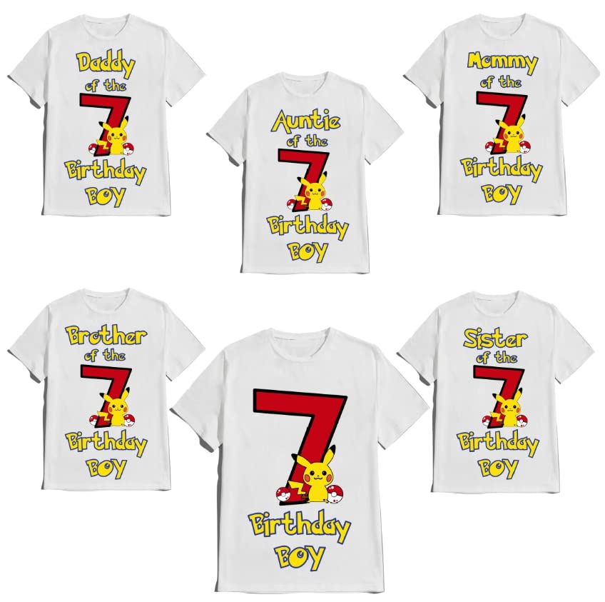 Birthday Shirt Boy Gotta Catch Them All Custom Family Matching Tees Shirts T-shirts