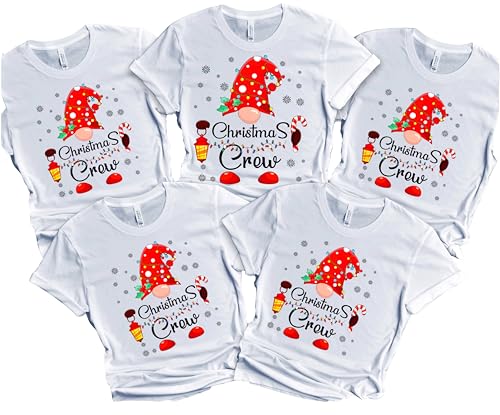 Christmas Matching Shirts For All The Family Custom Gift Holidays Christmas Eve White Tshirt All Sizes Kids And Adults Personalized Customize Name Shirt