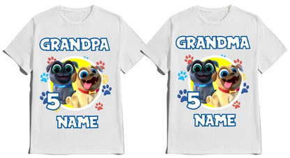 Birthday Puppy Shirt Boy Dog Family Matching Custom Tees