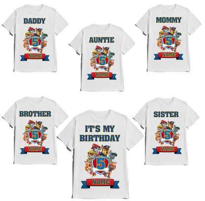 Birthday Boy Shirt Custom Family Dogs Matching Shirts