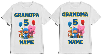 Pocoya Birthday Shirt Boy Girl Custom Family T-shirts Matching Tees