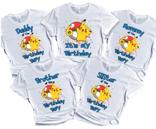 Birthday Boy Shirt Birthday Girl Tee Matching Family Custom Age Name T-shirt Personalized kids Party Tees
