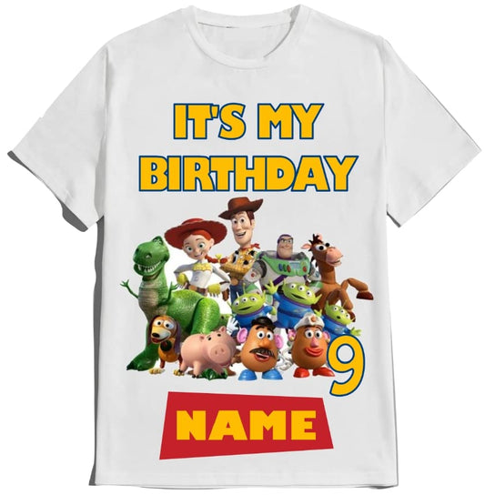 Custom Toy Birthday Boy Shirt Story Family Matching T-shirts