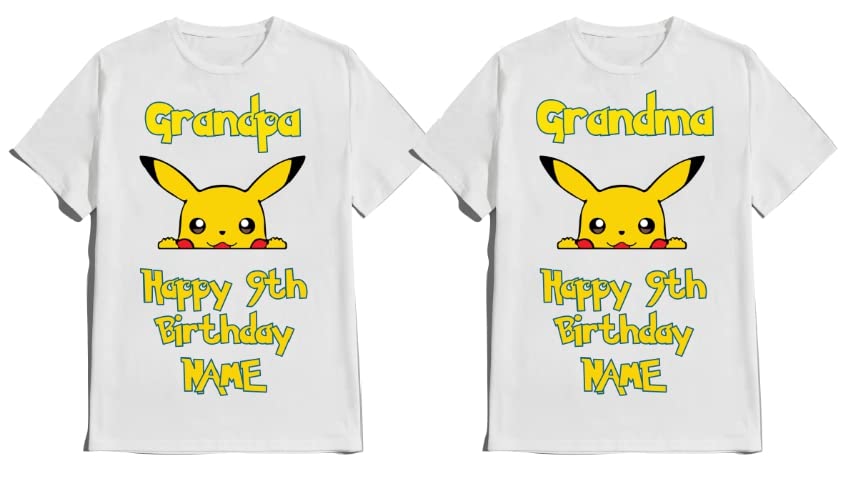 Birthday T-shirt Party Boy Matching Shirts Family Tees Custom Gotta chatch them all Name Age Birthdayboy