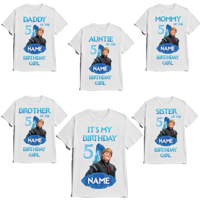 Birthday Girl Shirt Elsa Custom Anna Family Olaf Matching T-shirts