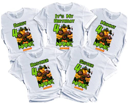Birthday Shirt Birthday Boy Shirt Matching Family Custom T-shirts Kids Party