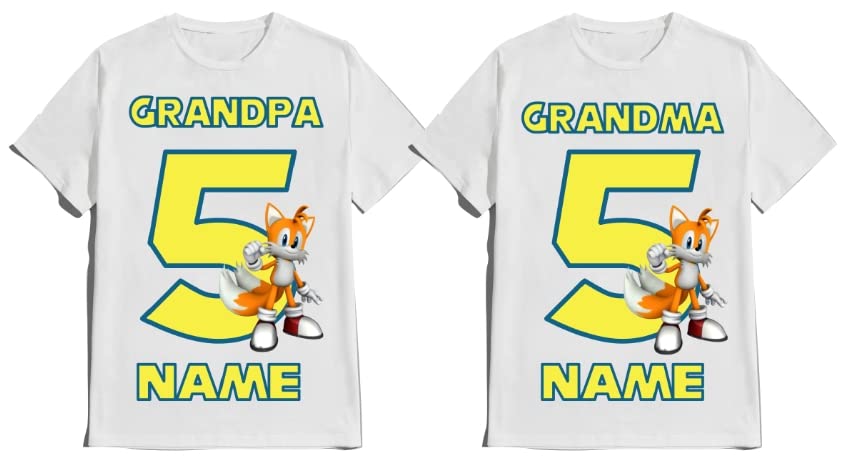 SuperHero sonic Birthday Boy Shirt Fast Blue Hedgehog T-shirt Birthday Boy/Girl Super Custom White Family Matching Tees