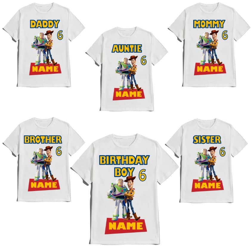 Birthday Toy Boy Shirt Family Matching Story Tees Customize
