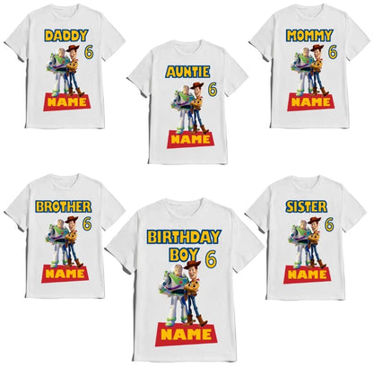 Birthday Toy Boy Shirt Family Matching Story Tees Customize