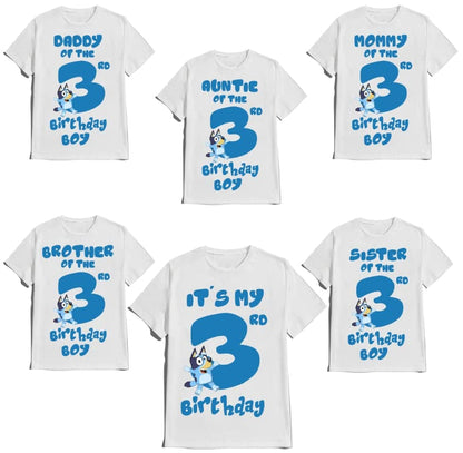 Blue T-shirt Custom Family Matching Tees