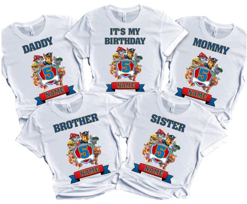 Birthday Boy Shirt Custom Family Dogs Matching Shirts