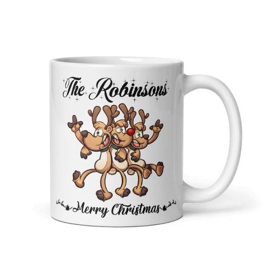 Family Custom Coffee Cup Gifts Personalized Christmas Design Ceramic Mugs with Name And Photo Customized Xmas Cups Gifts for Holiday All Family Gathering Tea Cup White Coffee Mug 11oz