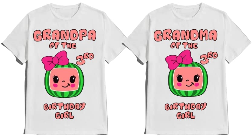 Birthday Shirt Melon Boy Girl Family Matching Shirts Kids party Custom Personalized with Name and Age