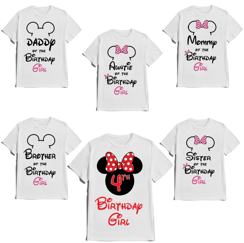 Matching Family Birthday Girl Mouse Tees Customize Shirts