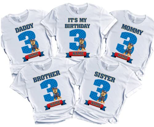 Birthday Shirt Boy Family Matching Shirts Dogs