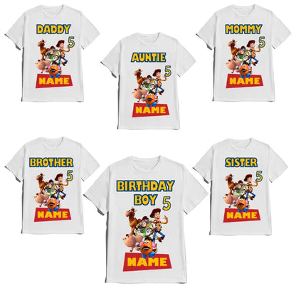 Birthday Boy Shirt Toy Family Matching Story Tees Custom