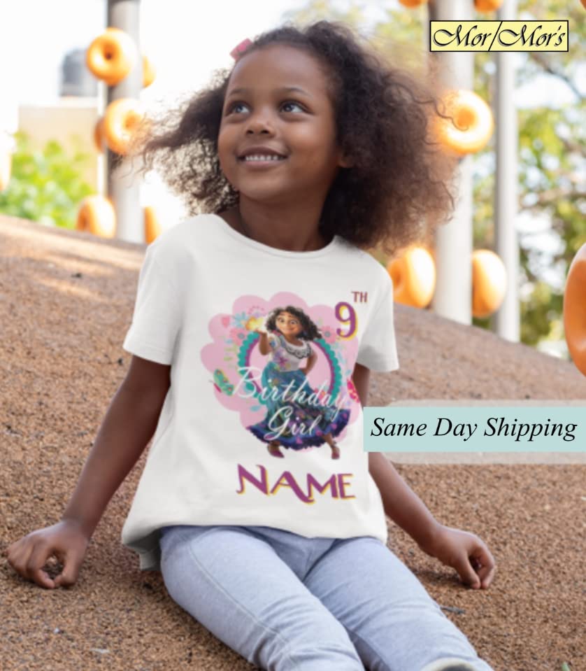 Encanto Shirt Birthday Girl Party Custom Name Age FAMILY matching shirts